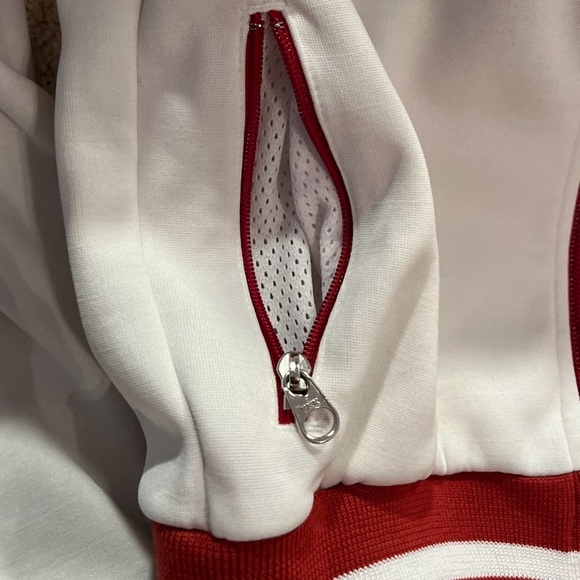 TNA Red & White Varsity Retro Jacket XXS - Picture 4 of 10